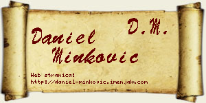 Daniel Minković vizit kartica